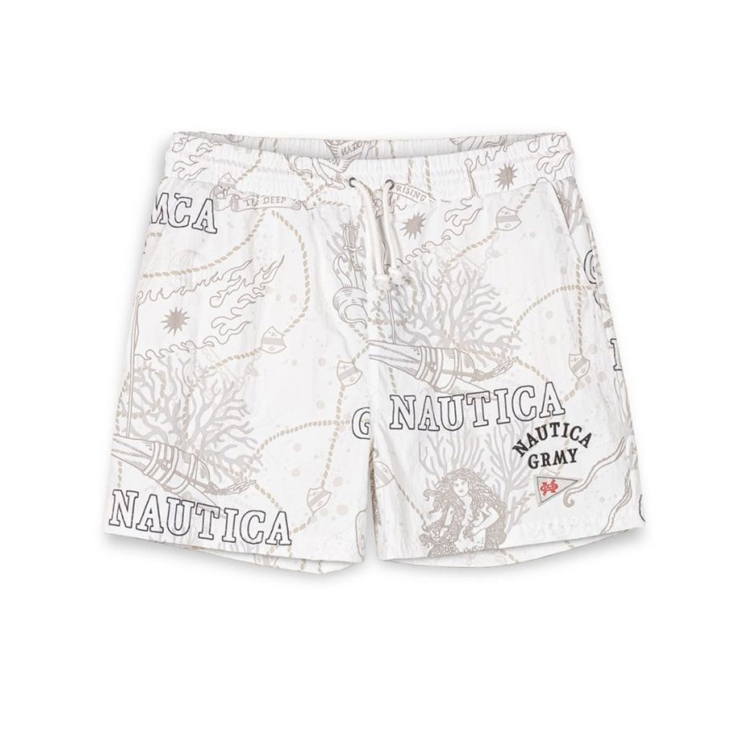 GRIMEY MIGHTY HARMONIST NAUTICA X GRMY NYLON SHORTS GNS187-WHT Λευκό