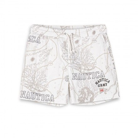 GRIMEY MIGHTY HARMONIST NAUTICA X GRMY NYLON SHORTS GNS187-WHT Λευκό