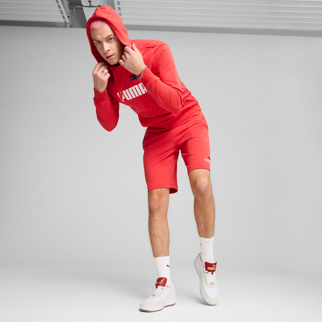 PUMA ESS 2 COLOR NO. 1 LOGO SHORTS 10 TR 684715-15 Red