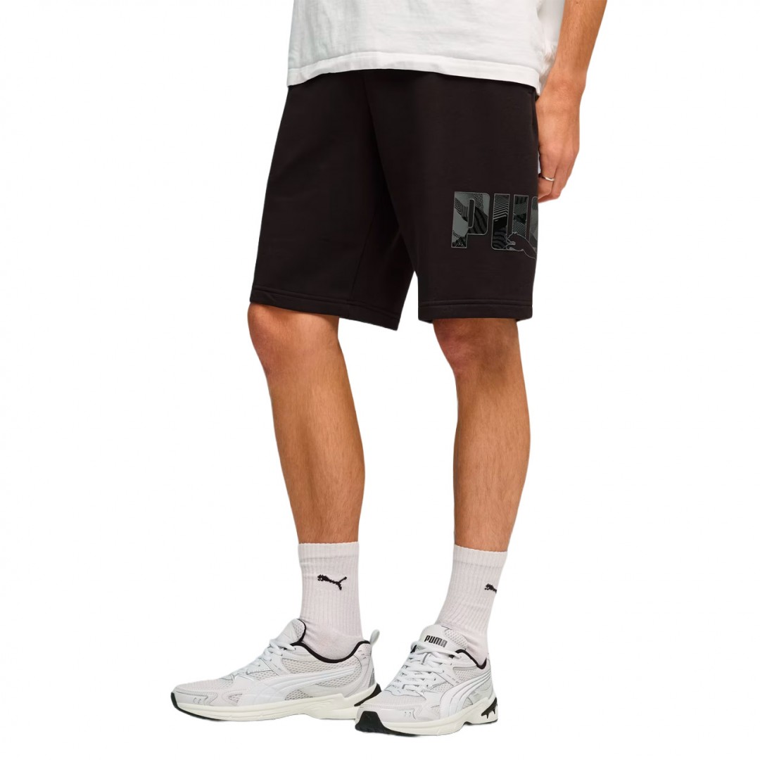 PUMA ESS LOGO LAB  STORY 2 SHORTS 10 TR 692030-01 Μαύρο
