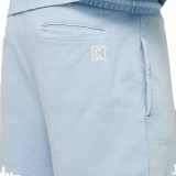 KARL KANI AUTOGRAPH WASHED SWEATSHORTS KM242-049-5-LIGHT BLUE Σιελ Εικόνα 2