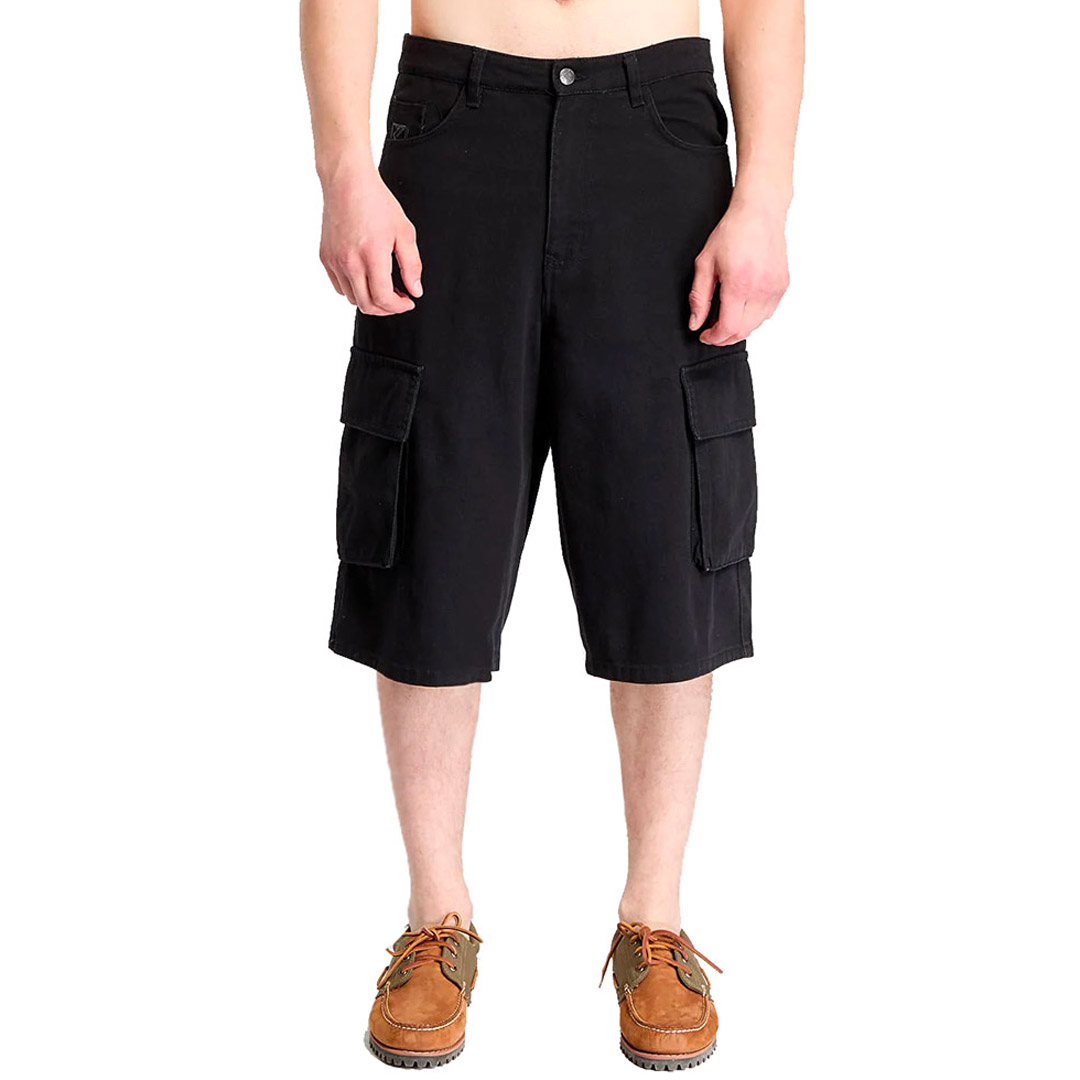 KARL KANI OG BAGGY TWILL SHORTS KM252-021-2-BLACK Μαύρο