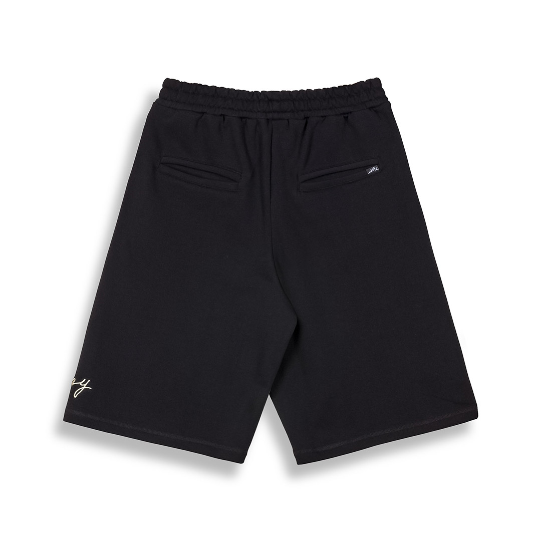 GRIMEY SAVAGE DOMAIN FRENCH TERRY BAGGY SWEATSHORTS GBSS189-BLK Black