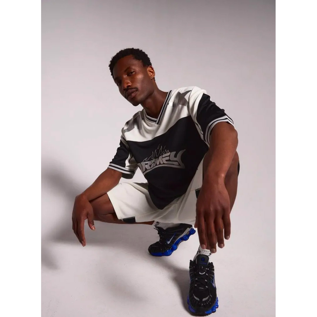 GRIMEY INFAMOUS DEEPER BAGGY SWEAT SHORTS GBSS190-OWHT Εκρού