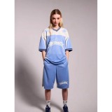 GRIMEY INFAMOUS DEEPER BAGGY SWEAT SHORTS GBSS190-LBLU Σιελ Εικόνα 1