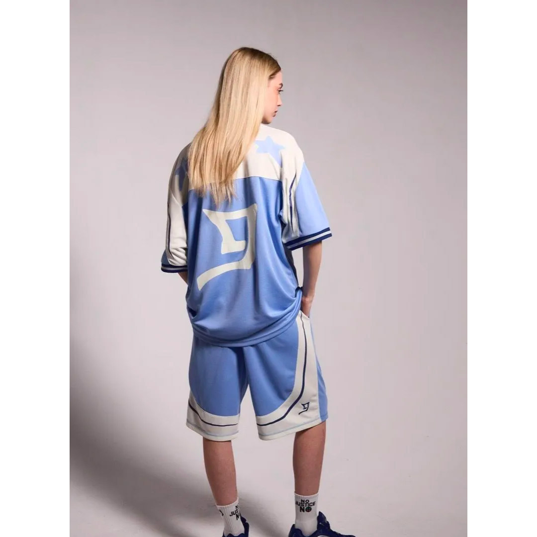 GRIMEY INFAMOUS DEEPER BAGGY SWEAT SHORTS GBSS190-LBLU Σιελ