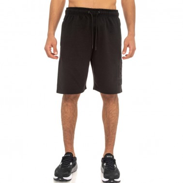 BE:NATION ESSENTIALS TERRY SHORTS WITH EMBOSSED LOGO 03312304-01 Black