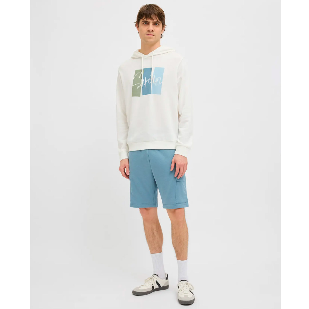 JJ REBEL GORM REG QUEST CARGO SWEAT SHORTS 12271173-WINDWARD BLUE Μπλε