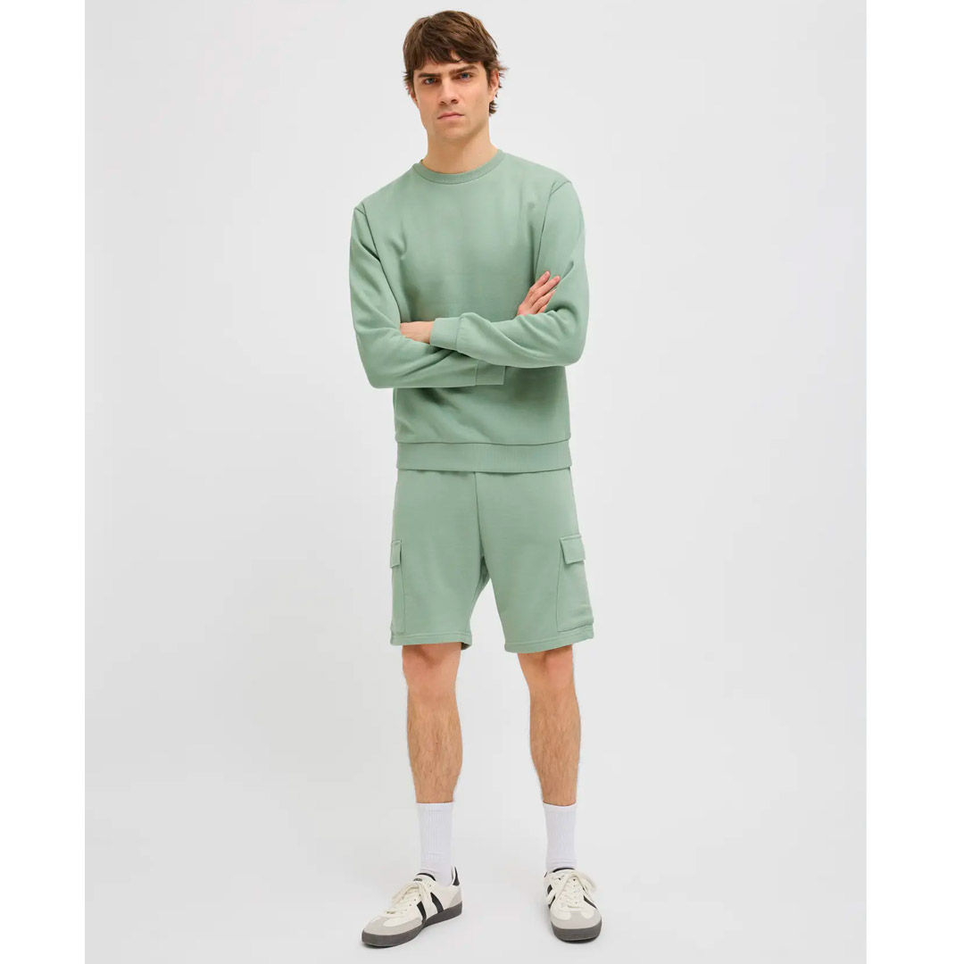 JJ REBEL GORM REG QUEST CARGO SWEAT SHORTS 12271173-ICEBERG GREEN Πράσινο