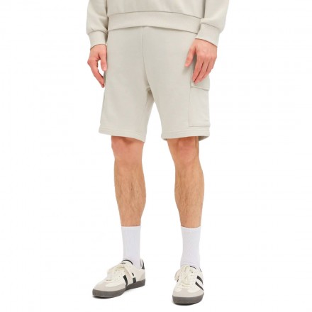 JJ REBEL GORM REG QUEST CARGO SWEAT SHORTS 12271173-MOONBEAM Εκρού