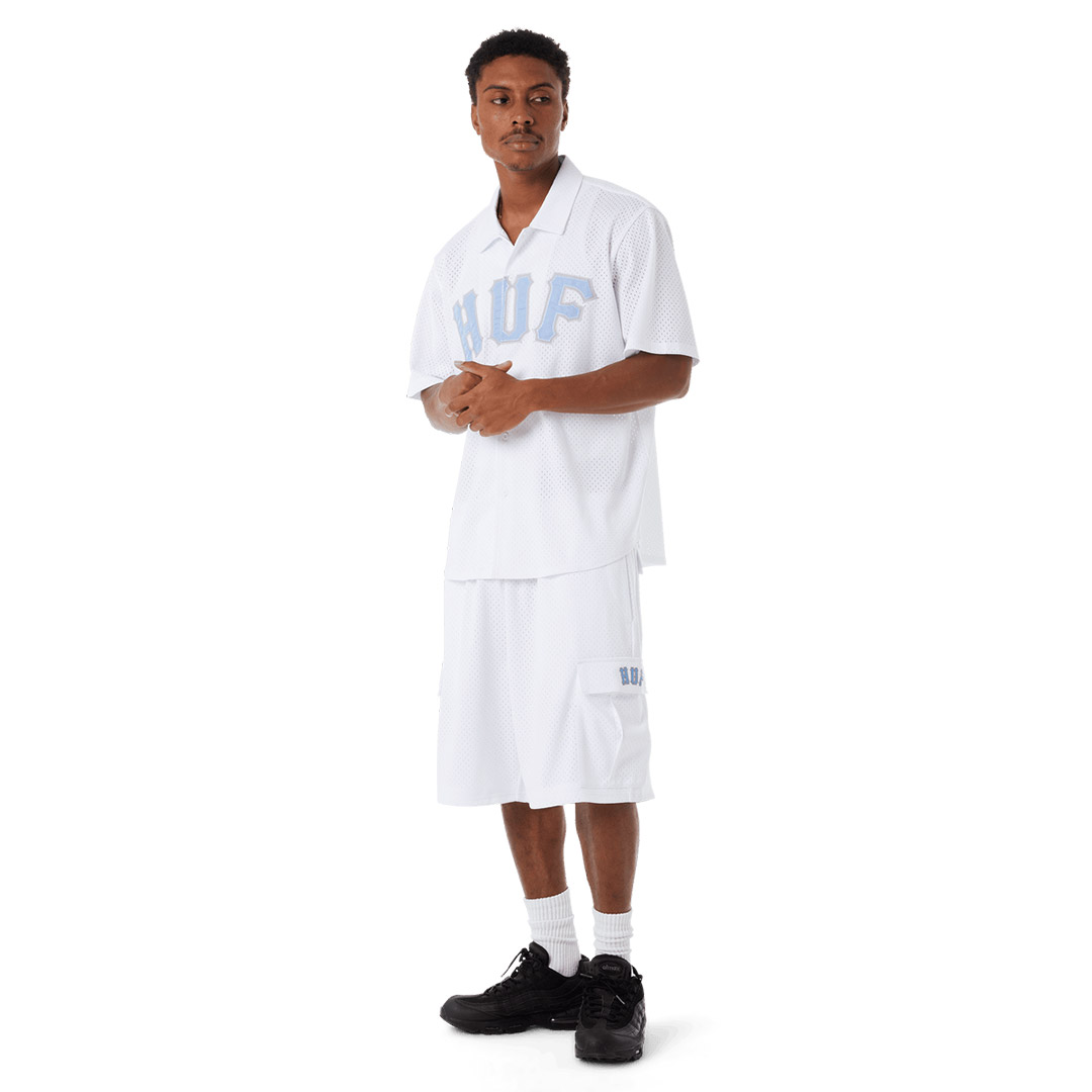 HUF ARCH MESH CARGO SHORT PT00345-WHITE Λευκό
