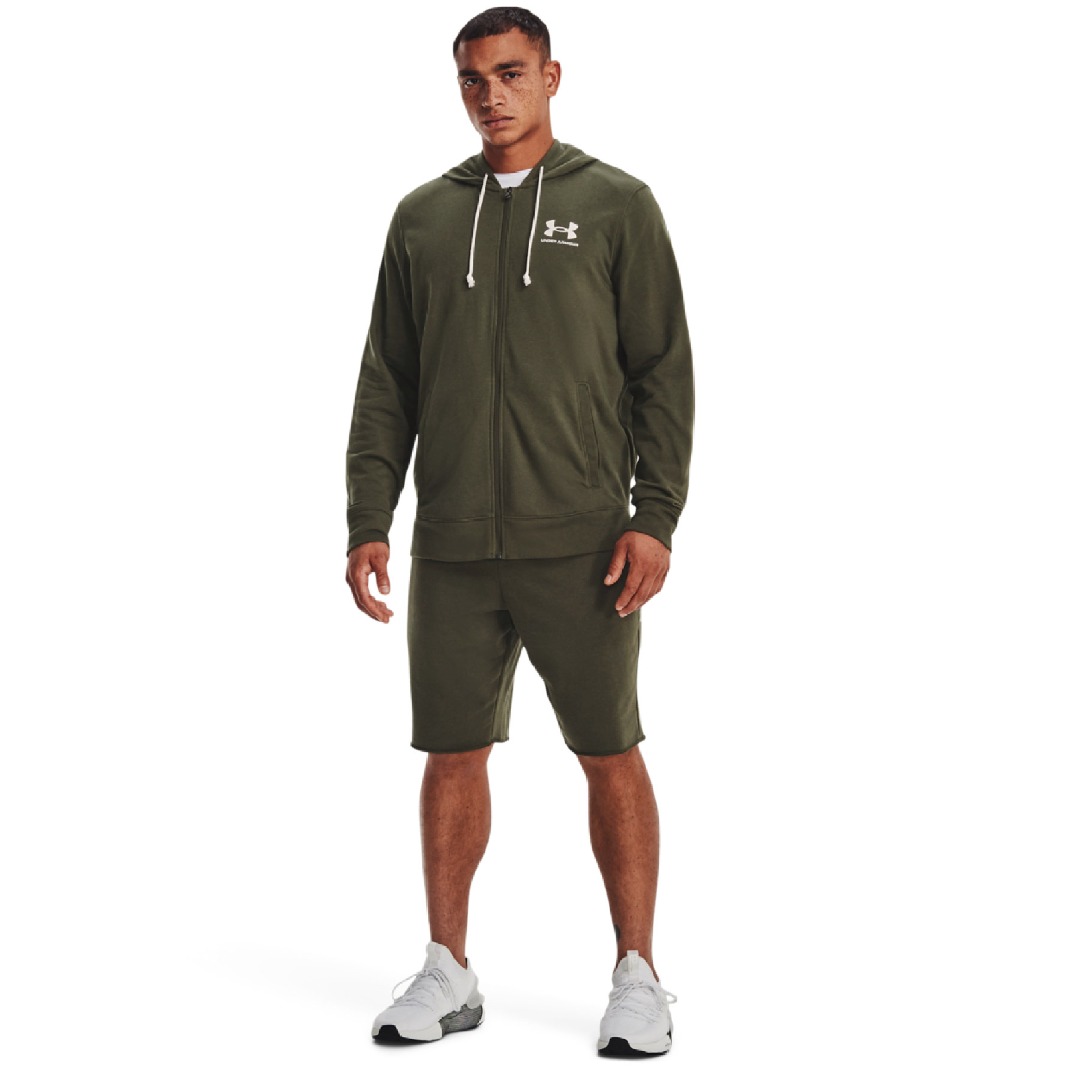UNDER ARMOUR RIVAL TERRY SHORT 1361631-390 Κhaki