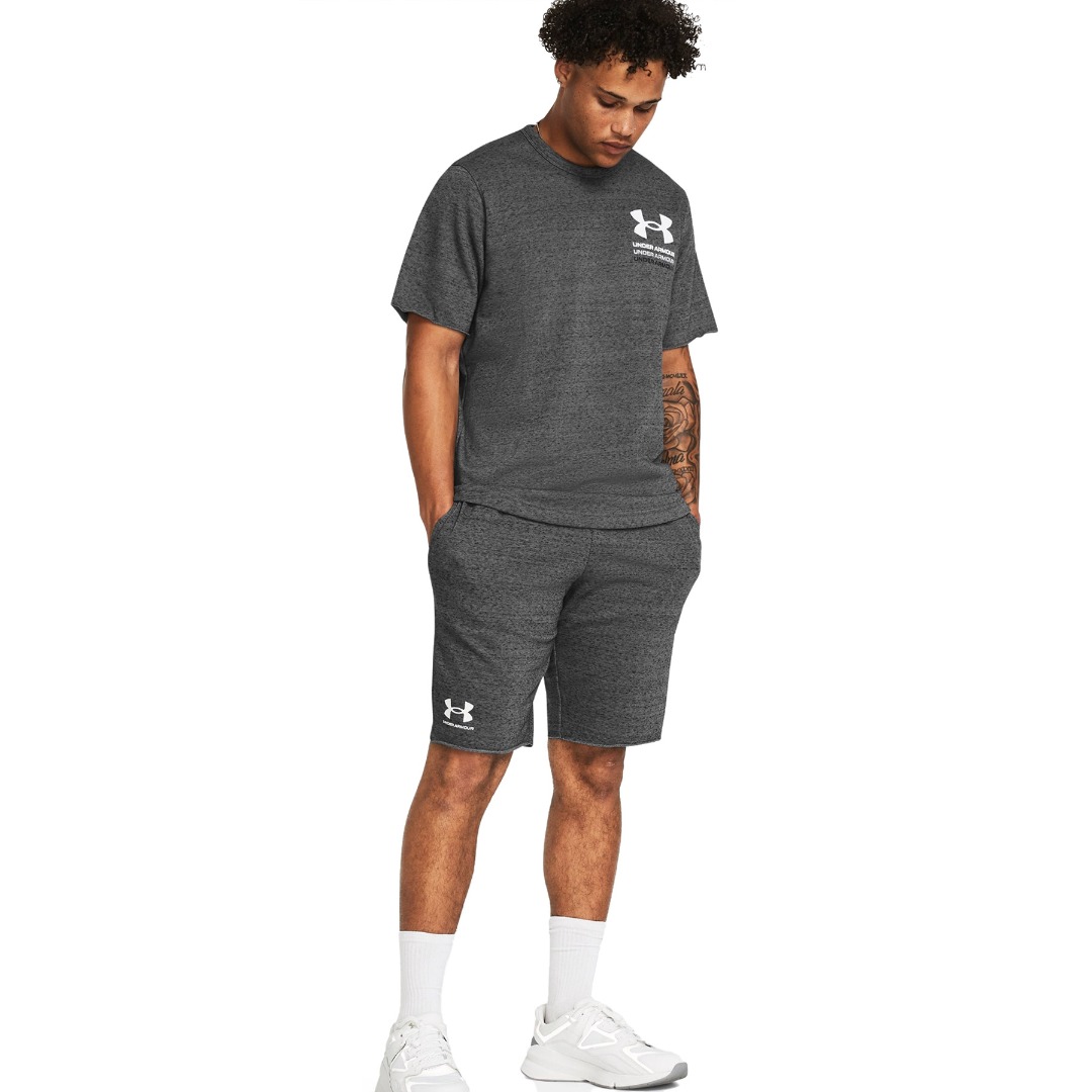 UNDER ARMOUR RIVAL TERRY SHORT 1361631-025 Grey