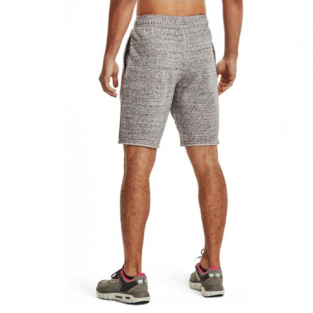 UNDER ARMOUR RIVAL TERRY SHORT 1361631-112 Λευκό