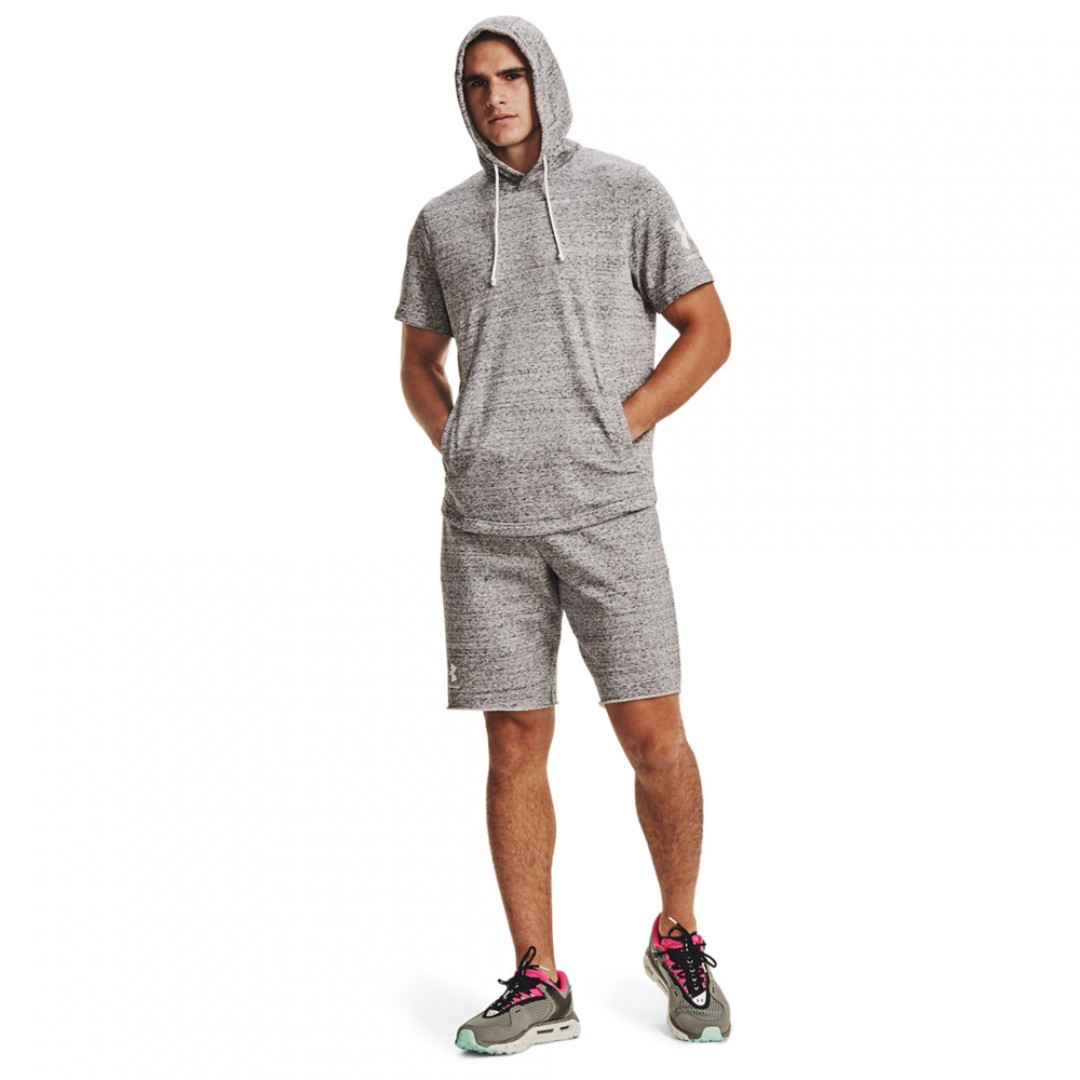 UNDER ARMOUR RIVAL TERRY SHORT 1361631-112 Λευκό