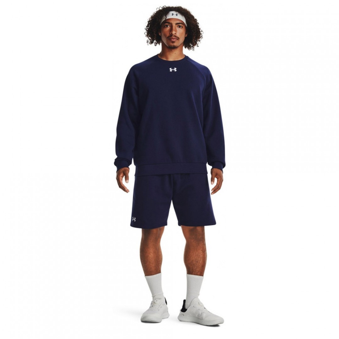 UNDER ARMOUR RIVAL FLEECE SHORTS 1379779-410 Μπλε