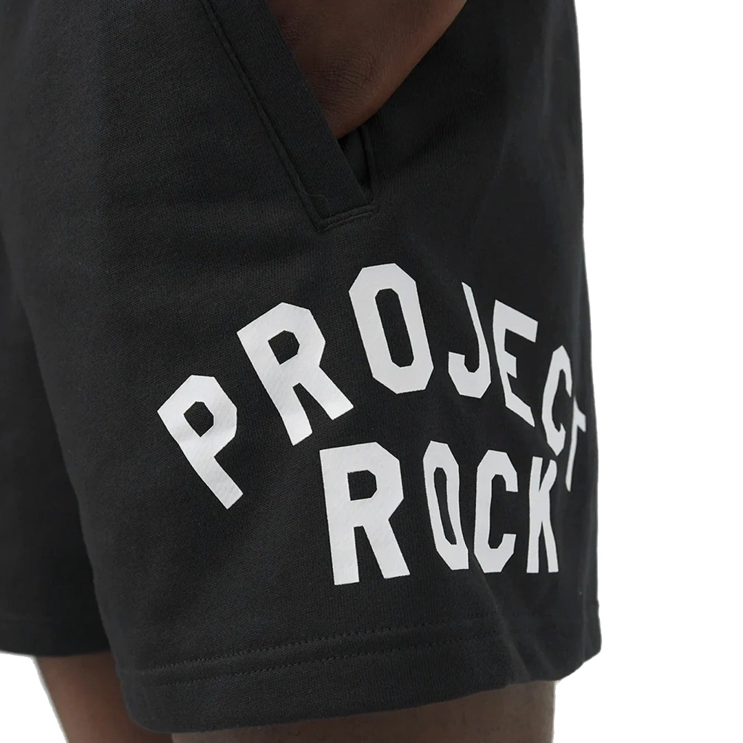 UNDER ARMOUR PROJECT ROCK TERRY FLC SHORT BOH 1386881-001 Μαύρο