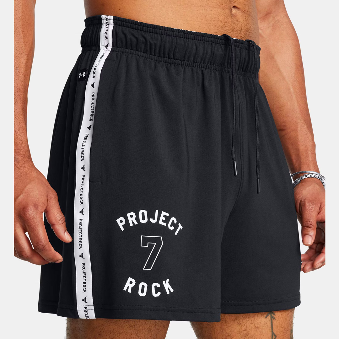 UNDER ARMOUR PROJECT ROCK MESH SHORT BOH 1386889-001 Μαύρο