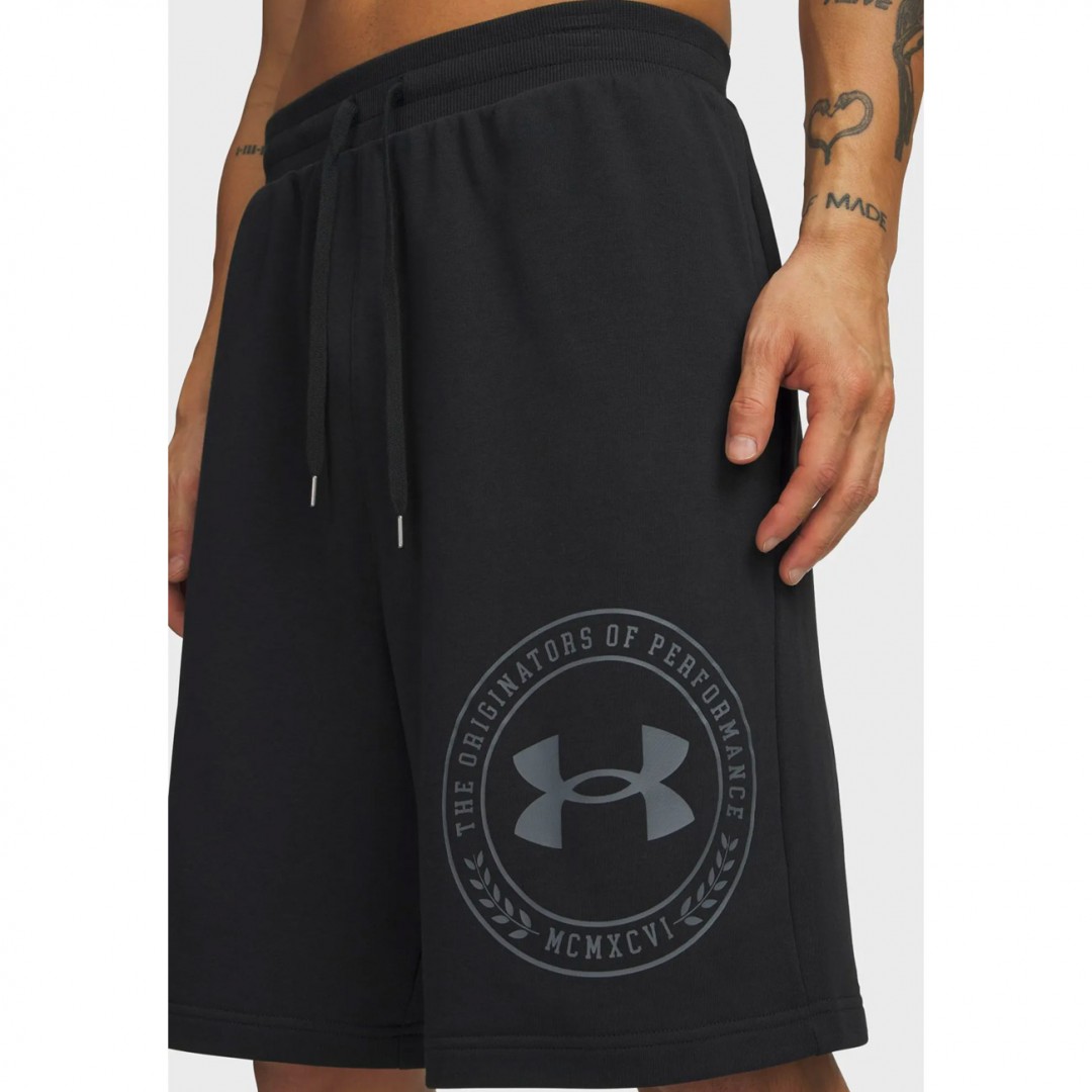 UNDER ARMOUR RIVAL LW GRAPHIC SHORTS 6014689-001 Μαύρο