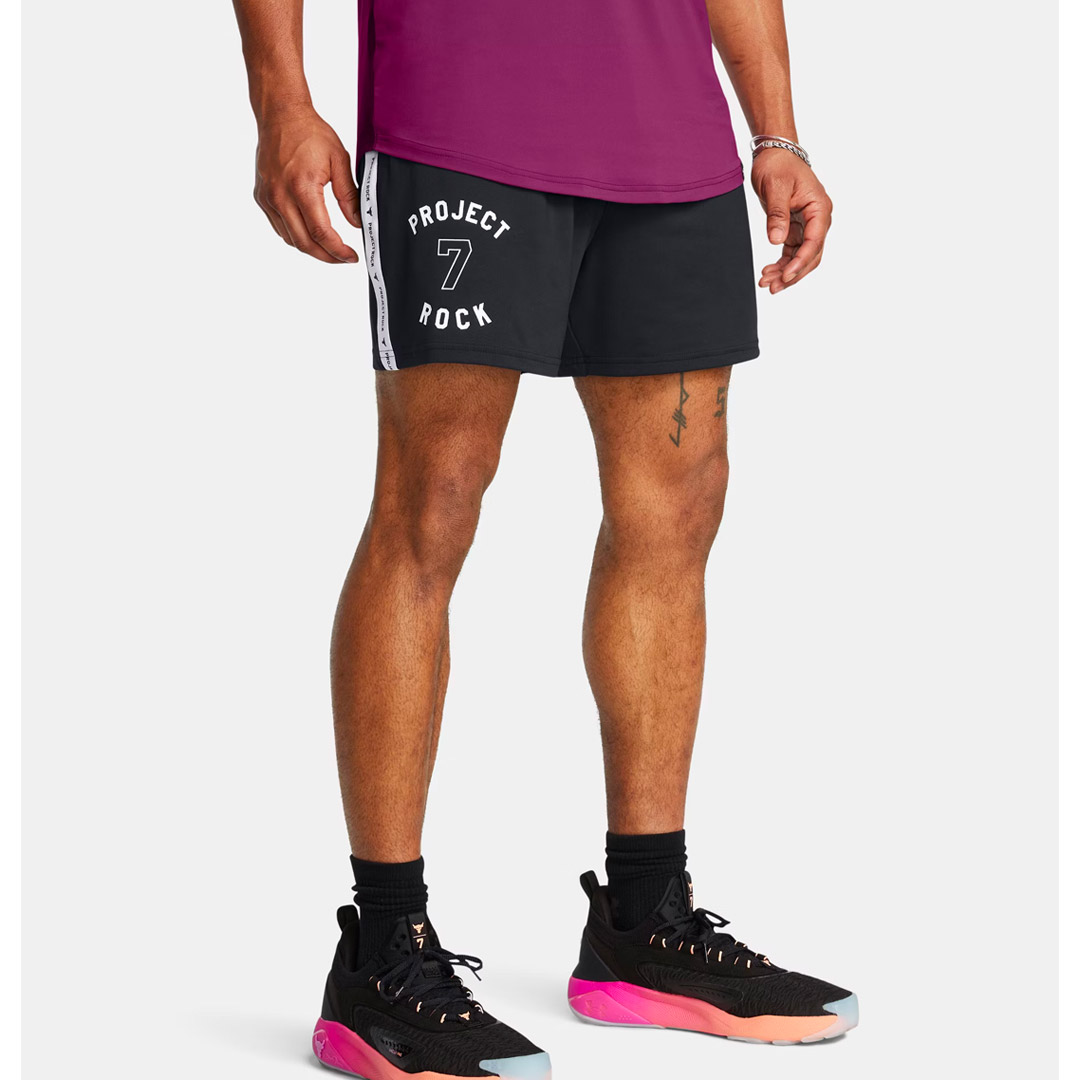 UNDER ARMOUR PROJECT ROCK MESH SHORT BOH 1386889-001 Μαύρο