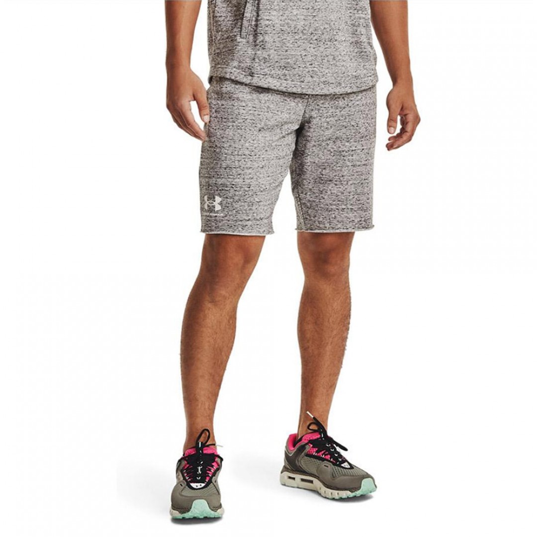 UNDER ARMOUR RIVAL TERRY SHORT 1361631-112 Λευκό