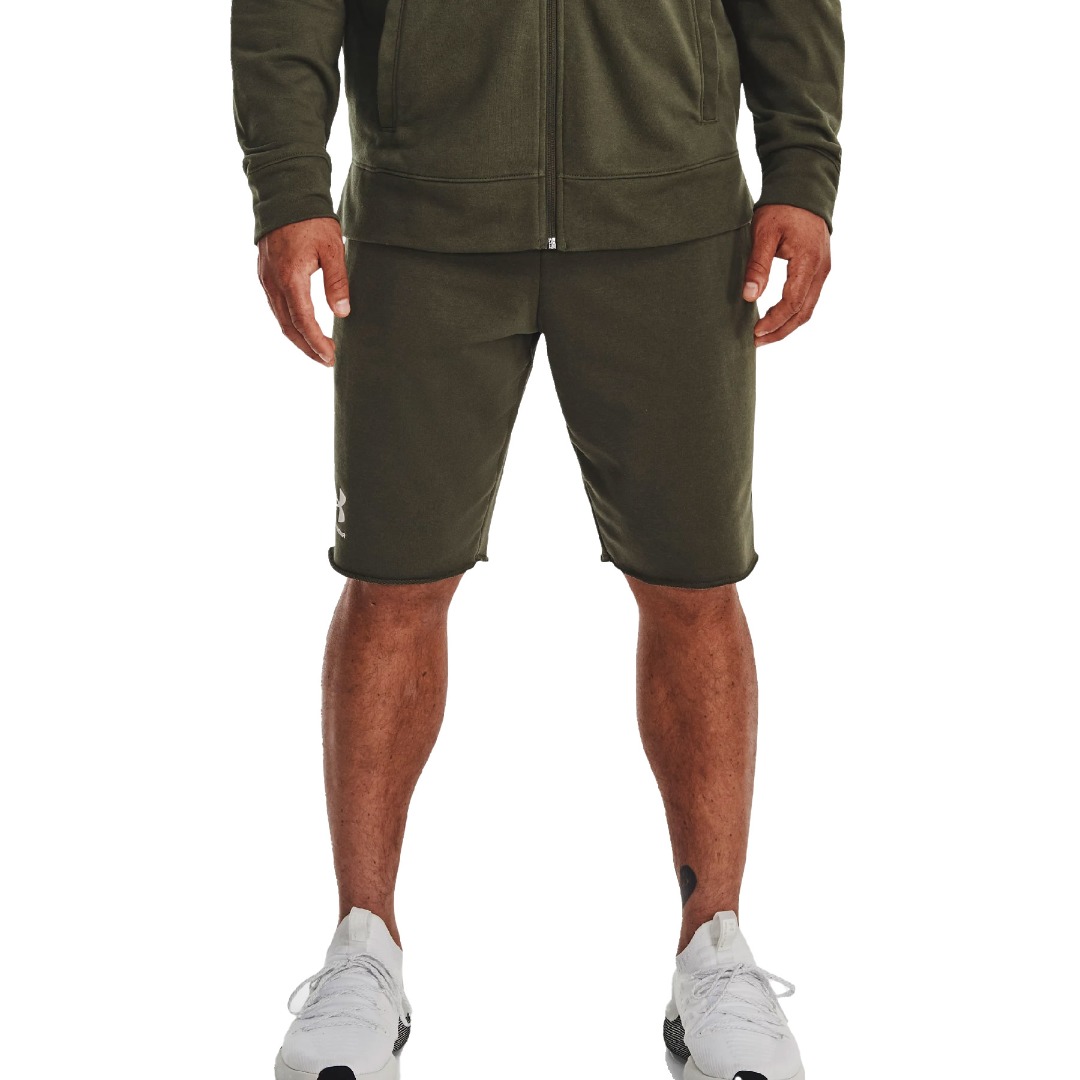 UNDER ARMOUR RIVAL TERRY SHORT 1361631-390 Κhaki