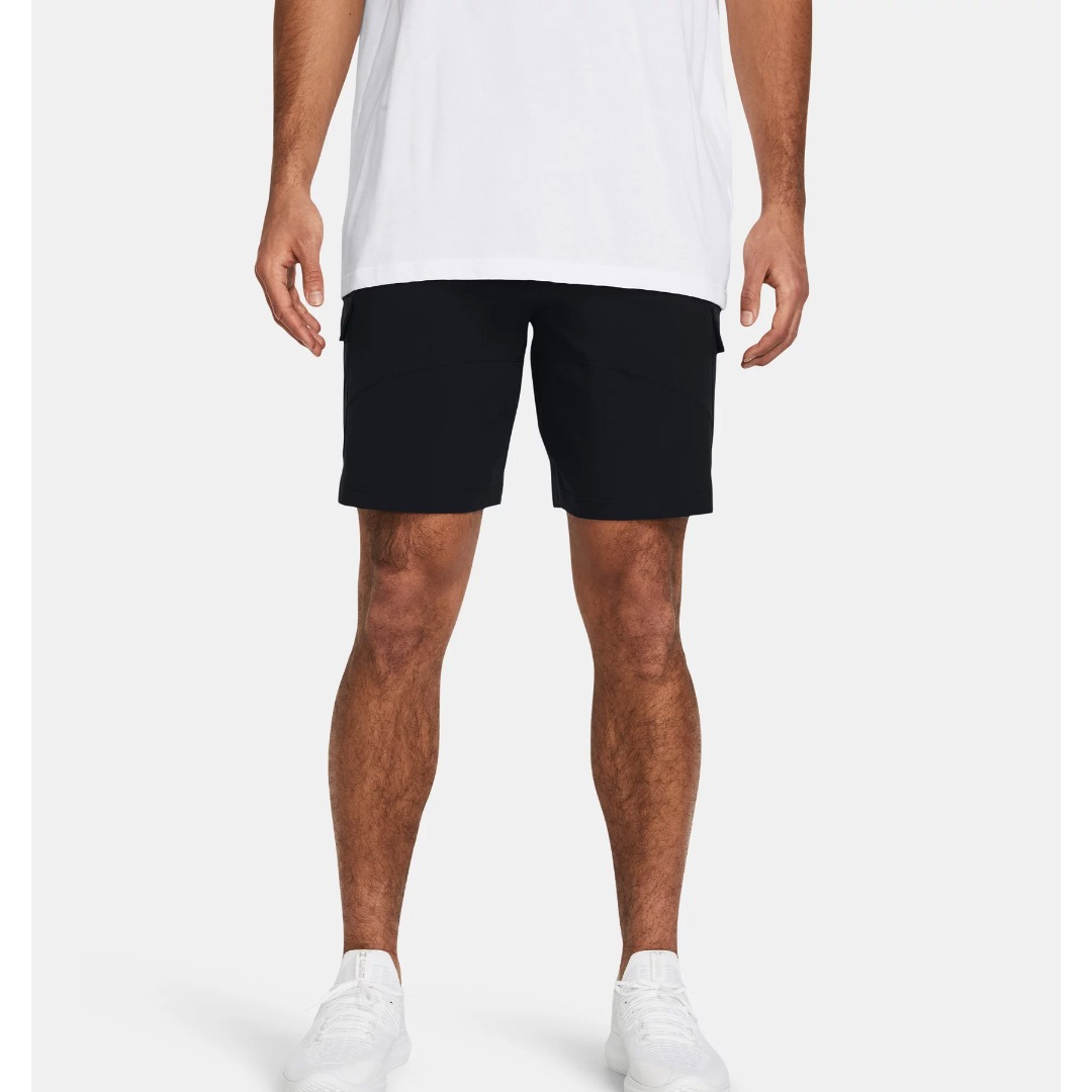 UNDER ARMOUR STRETCH WOVEN CARGO SHORT 1383022-001 Μαύρο
