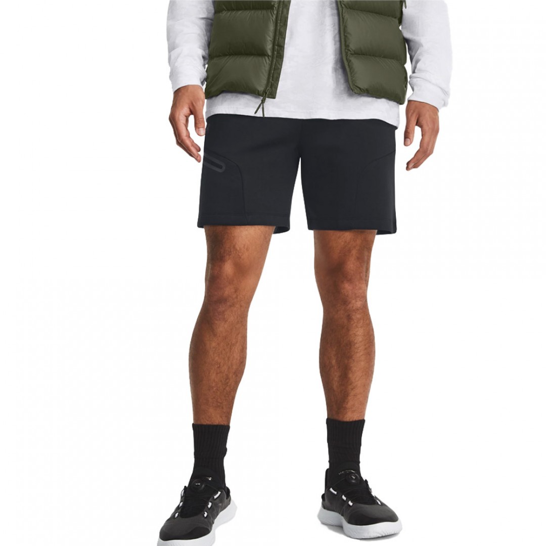 UNDER ARMOUR UNSTOPPABLE FLC SHORTS 1379809-001 Μαύρο