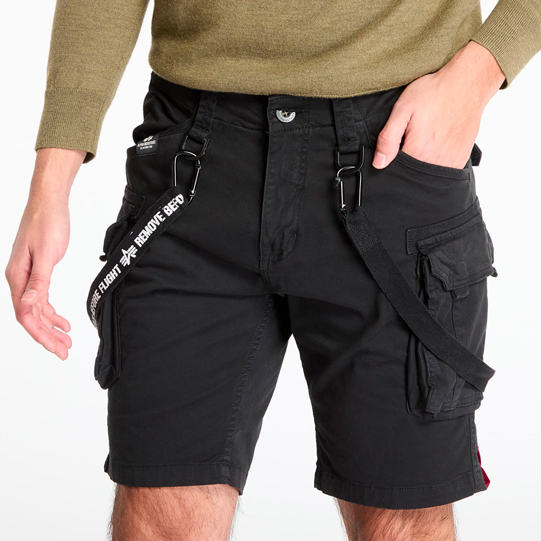ALPHA INDUSTRIES UTILITY SHORT 116213-03 Black