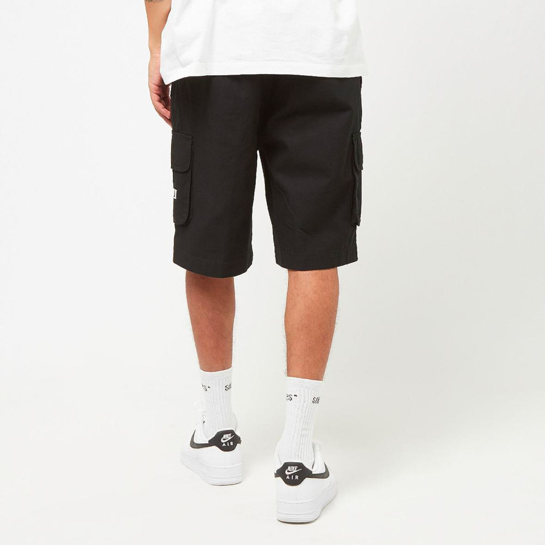 KARL KANI RETRO WASHED CARGO SHORTS KM242-017-2-BLACK Μαύρο