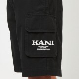 KARL KANI RETRO WASHED CARGO SHORTS KM242-017-2-BLACK Μαύρο Εικόνα 1