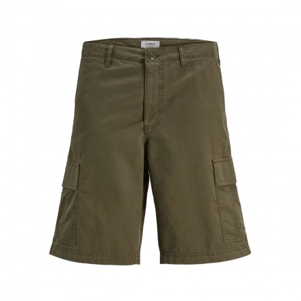 JJ REBEL CARLOS CARGO SHORT SN 12270753-OLIVE NIGHT ΛΑΔΙ