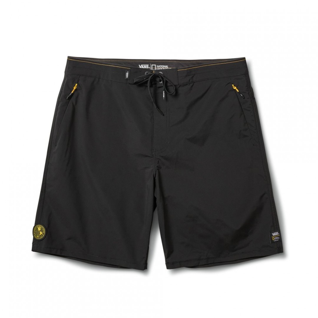VANS X NATIONAL GEOGRAPHIC VOYAGE TRUNK BOARDSHORTS VA3HV2YQP-YQP Μαύρο
