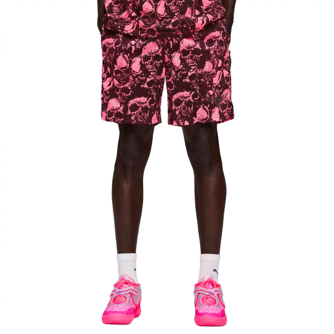 PUMA LAMELO WORLD TOUR-NAMENT AOP 7 SHORT 632429-01 Ροζ