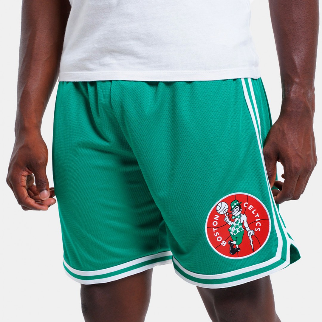 MITCHELL & NESS NBA OVERTIME WIN MESH SHORTS VINTAGE LOGO CELTICS BT10256-BCECLGN-CELTICS GREEN Πράσινο