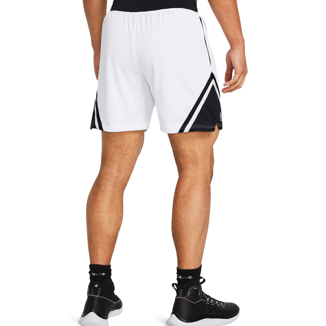UNDER ARMOUR CURRY MESH SHORT 4 1384470-100 White