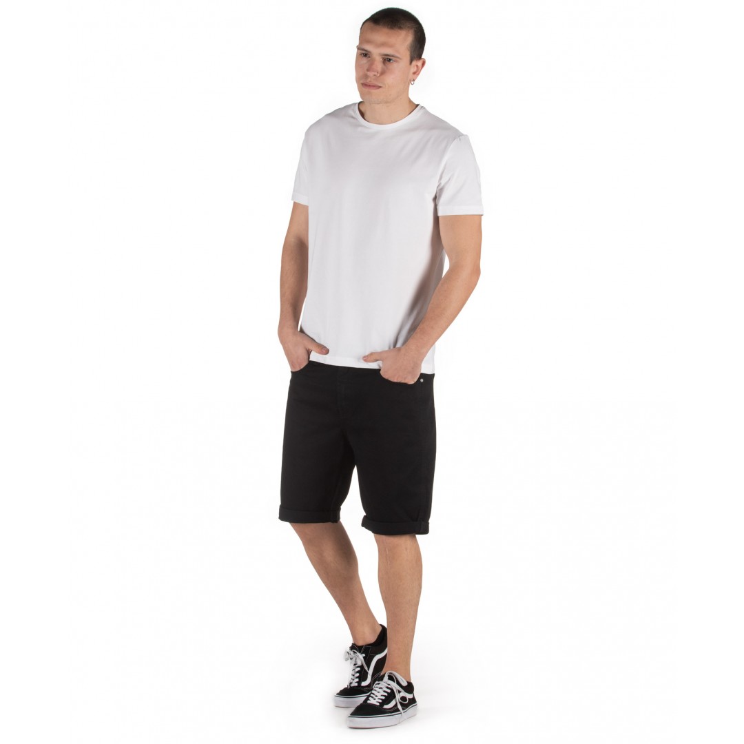 EMERSON STRETCHED DENIM SHORT PANTS 201.EM45.97-BLACK Black