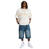 GRIMEY CHIEF WATCHER BAGGY DENIM SHORTS GBDS200-WSAG Jeans Image 1