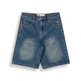 GRIMEY CHIEF WATCHER BAGGY DENIM SHORTS GBDS200-WSAG Jeans Image 2