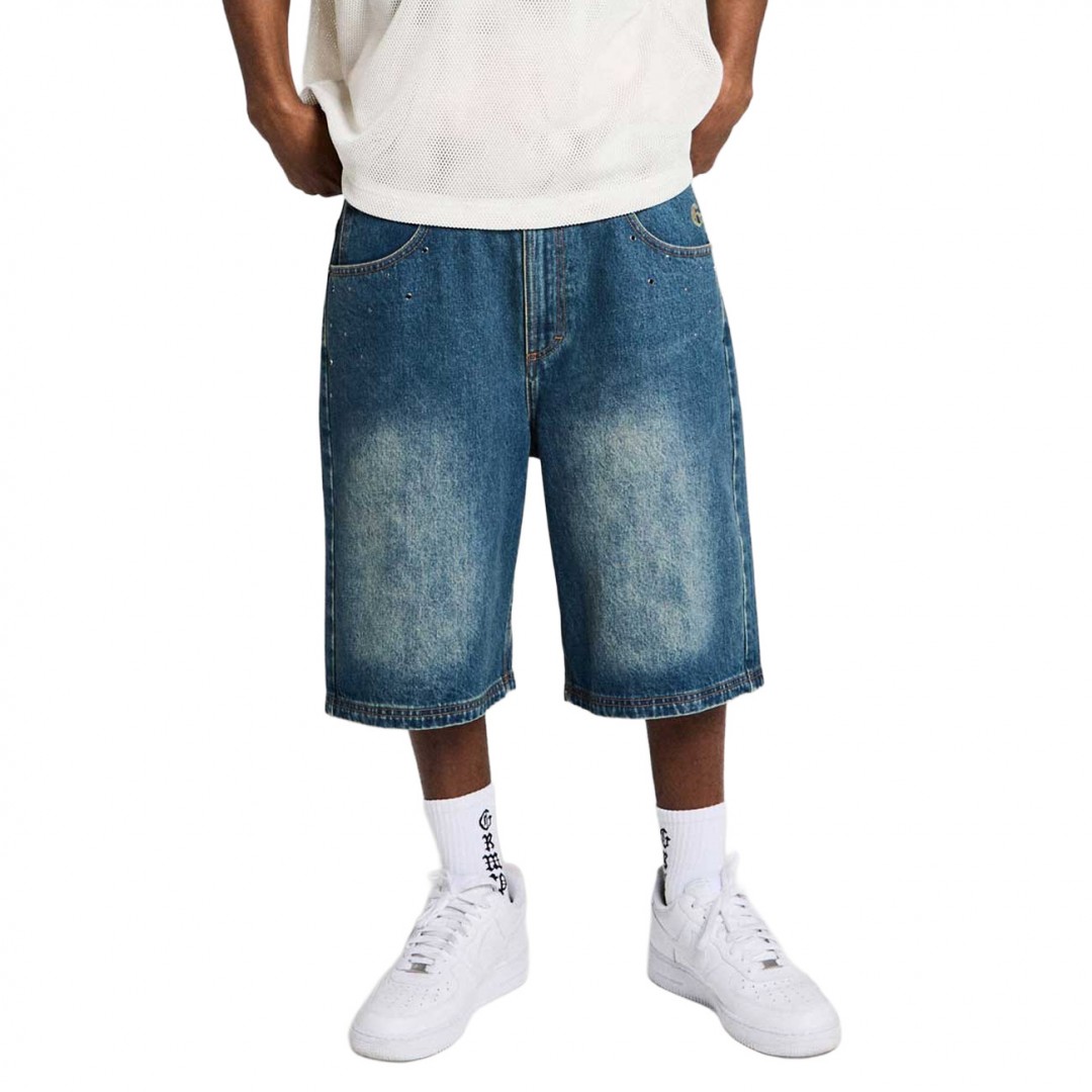 GRIMEY CHIEF WATCHER BAGGY DENIM SHORTS GBDS200-WSAG Jeans