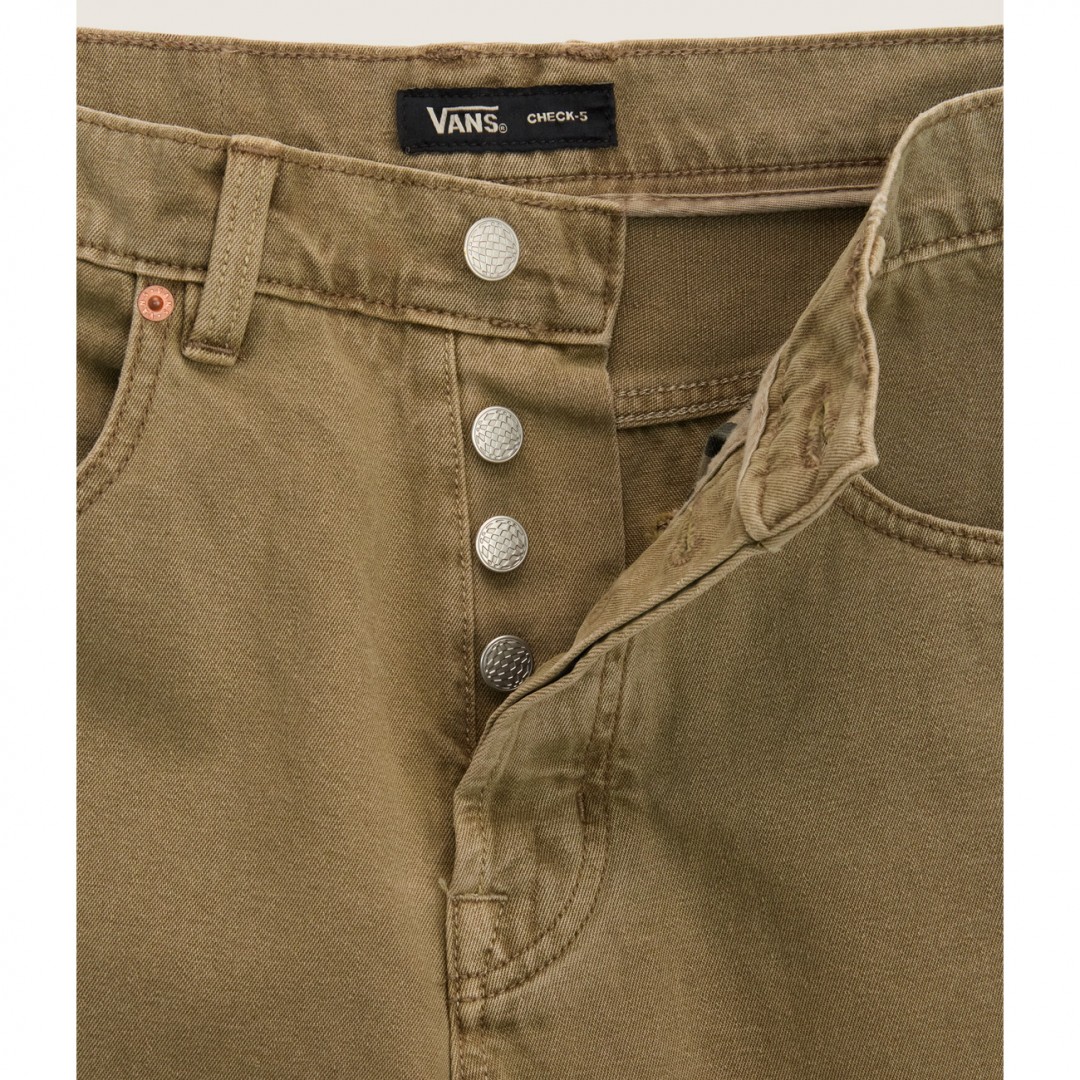 VANS CHECK-5 BAGGY DENIM SHORT VN000T7CEMF-EMF Κhaki