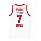 GSA MEN OFFICIAL JERSEY SPANOULIS OLYMPIACOS B.C. 17-471201-WHITE White Image 0