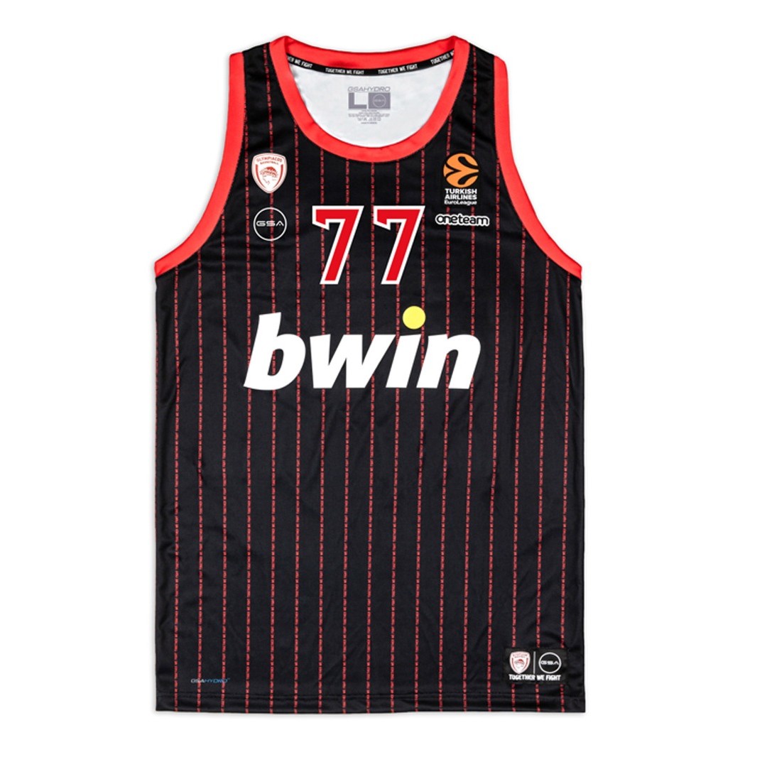 GSA MEN OFFICIAL JERSEY MCKISSIC OLYMPIACOS B.C. 17-471201-BLACK Black