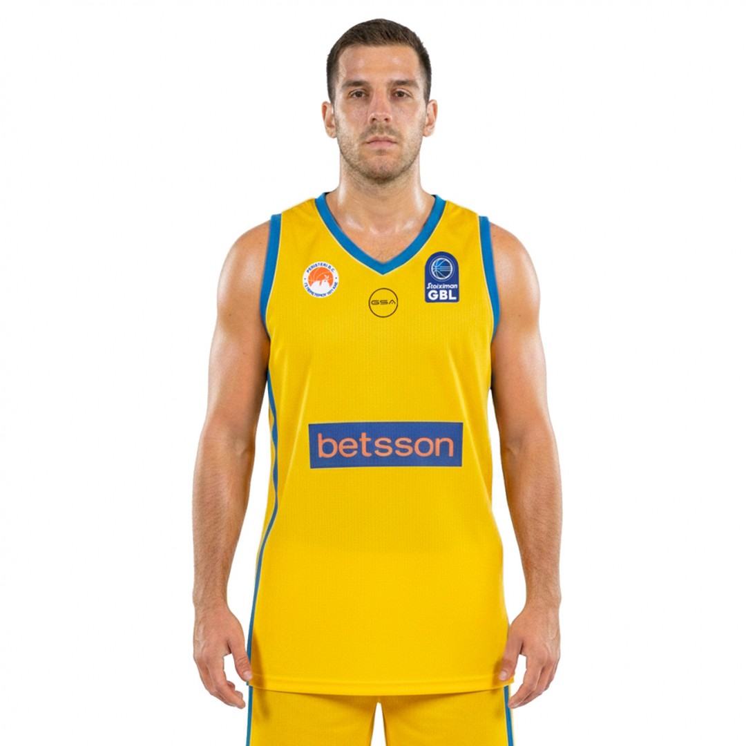 GSA PERISTERI B.C. MEN OFFICIAL JERSEY YELLOW 25-26 GT42545-YELLOW Κίτρινο