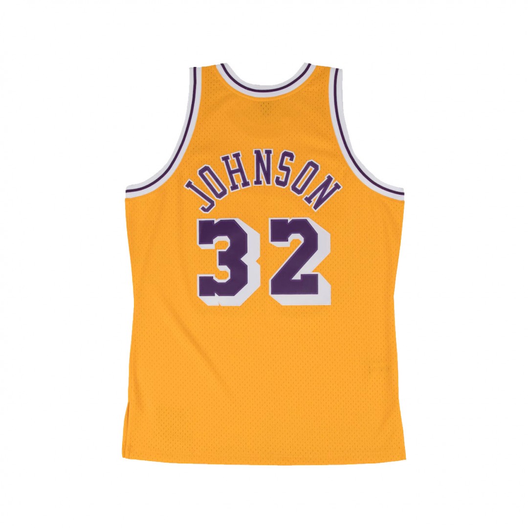 MITCHELL & NESS NBA SWINGMAN HOME JERSEY LAKERS 1984 MAGIC JOHNSON SMJYGS18175-LALLTGD84EJH-LIGHT GOLD Κίτρινο