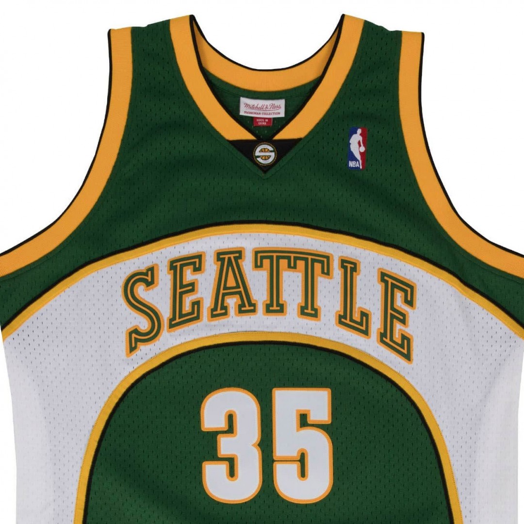MITCHELL & NESS NBA SWINGMAN ROAD JERSEY SUPERSONICS 2007 KEVIN DURANT SMJYGS18212-SSUDKGN07KDU-DARK GREEN Πράσινο