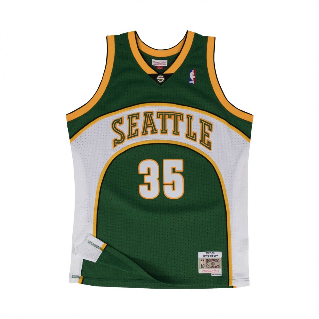 MITCHELL & NESS NBA SWINGMAN ROAD JERSEY SUPERSONICS 2007 KEVIN DURANT SMJYGS18212-SSUDKGN07KDU-DARK GREEN Πράσινο