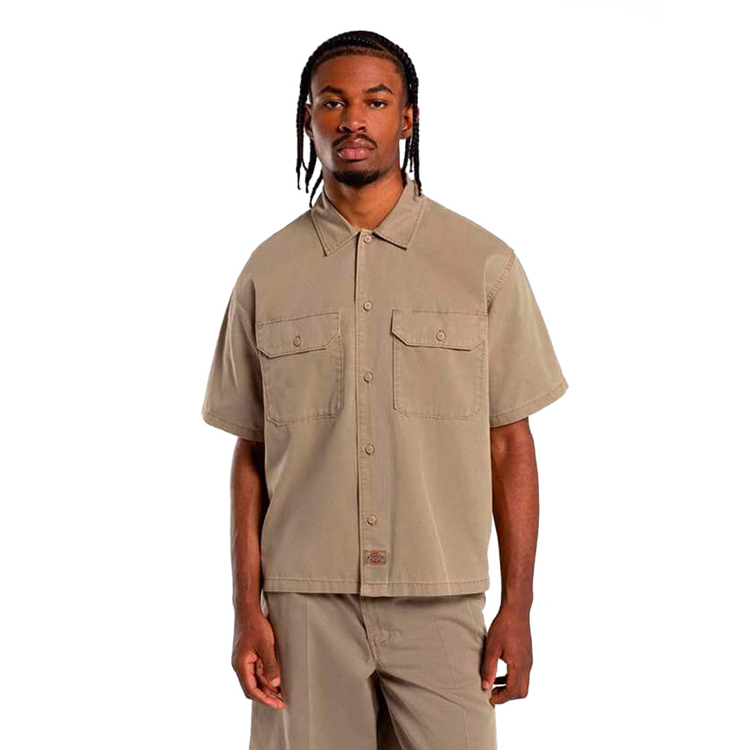 DICKIES UNIONVILLE GD WORK SHIRT SS DK0A4Z7Q0DS-0DS Beige