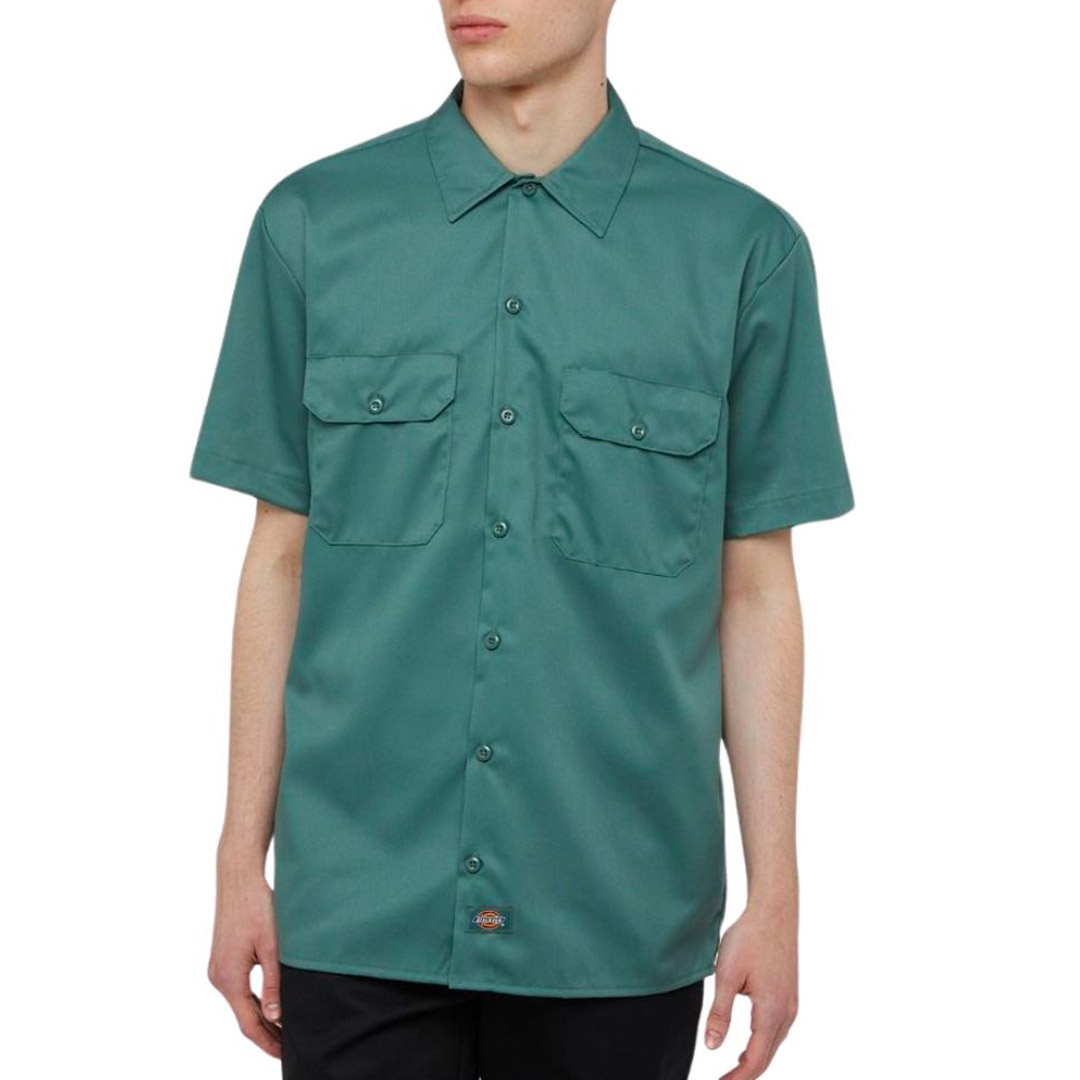 DICKIES WORK SHIRT SS REC DK0A4XK7H15-H15 Πράσινο