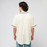 KARL KANI COLLEGE BASEBALL SHIRT KM251-020-1-BEIGE Μπέζ Εικόνα 0